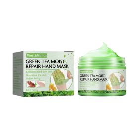 Green Tea Repair Hand Mask Skin Rejuvenation Anti-chapping (Option: 50g Boxed)